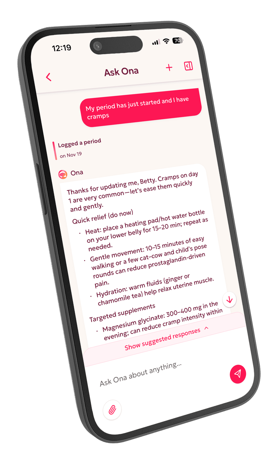 Ona Listens. You Feel Understood.